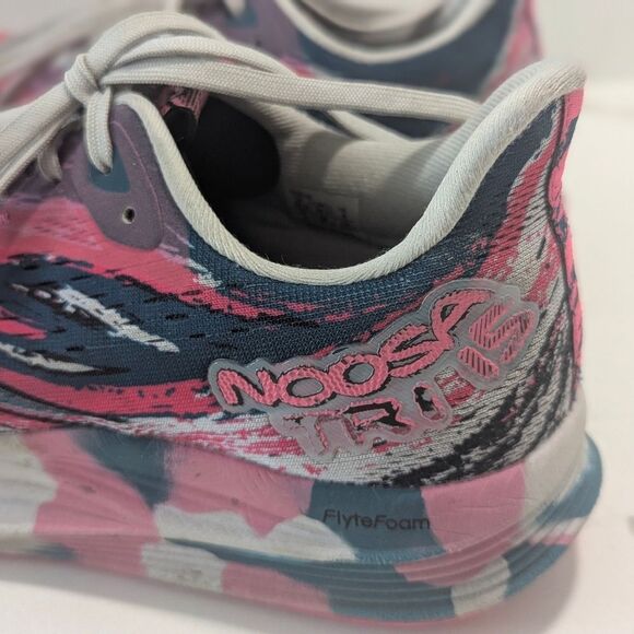 ASICS NOOSA TRI 15 Van Gogh Pink Running Shoes Size 8 FLYTEFOAM Sneakers - Picture 6 of 9